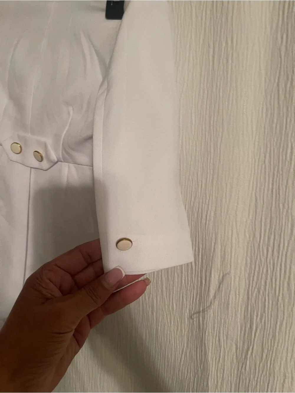 Classic White Tuxedo One-Piece for Kids with Bow Tie